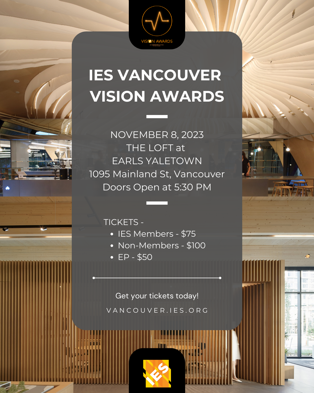 2023 Vision Awards Ceremony | IES Vancouver